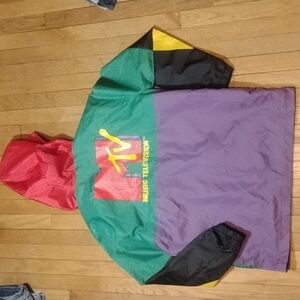 MTV windbreaker jacket coat mens l unisex womens xl never worn